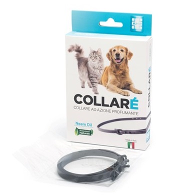 COLLARE' COLLARE PER CANI E GATTI AD AZIONE PROFUMANTE NERO CON OLIO DI NEEM - doctorpill.it