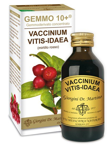 GEMMO 10+ MIRTILLO ROSSO LIQUIDO ANALCOLICO 100 ML - doctorpill.it