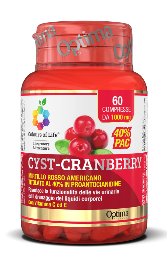 COLOURS OF LIFE CYST-CRANBERRY CON VITAMINA C E 60 COMPRESSE 1000 MG - doctorpill.it