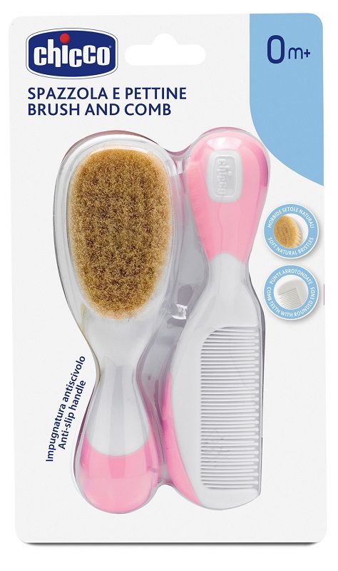 CHICCO SPAZZOLA + PETTINE ROSA - doctorpill.it