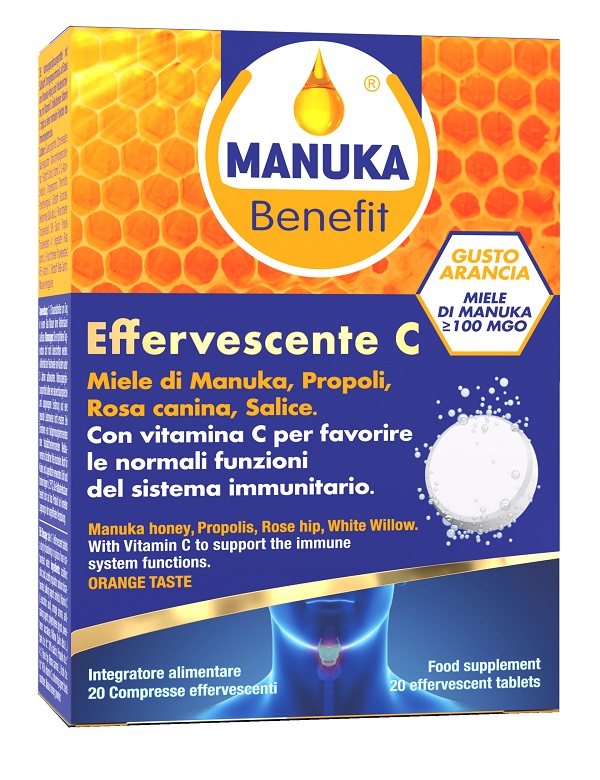 MANUKA BENEFIT EFFERVESCENTE C 20 COMPRESSE - doctorpill.it