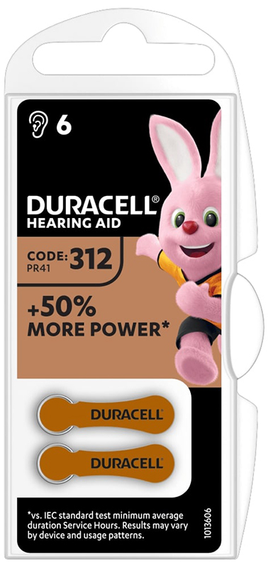 DURACELL EASY TAB 312 MARRONE BATTERIA PER APPARECCHIO ACUSTICO - doctorpill.it