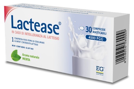 LACTEASE 4500 FCC AROMA MENTA 30 COMPRESSE MASTICABILI - doctorpill.it
