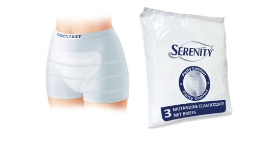 MUTANDINA A RETE PER INCONTINENZA SERENITY PANTY COMFORT XL 3 PEZZI - doctorpill.it