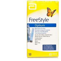STRISCE MISURAZIONE GLICEMIA FREESTYLE OPTIUM TEST STRIPS 50 PEZZI SENZA CALIBRAZIONE - doctorpill.it