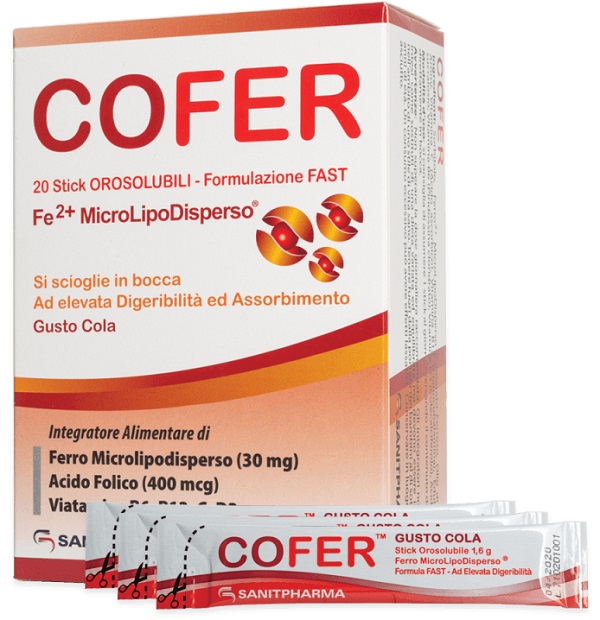 COFER 20 STICK OROSOLUBILI DA 1,6 G GUSTO COLA - doctorpill.it