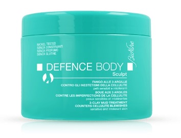 DEFENCE BODY ANTICELLULITE FANGO ALLE 3 ARGILLE VASO 500 G - doctorpill.it