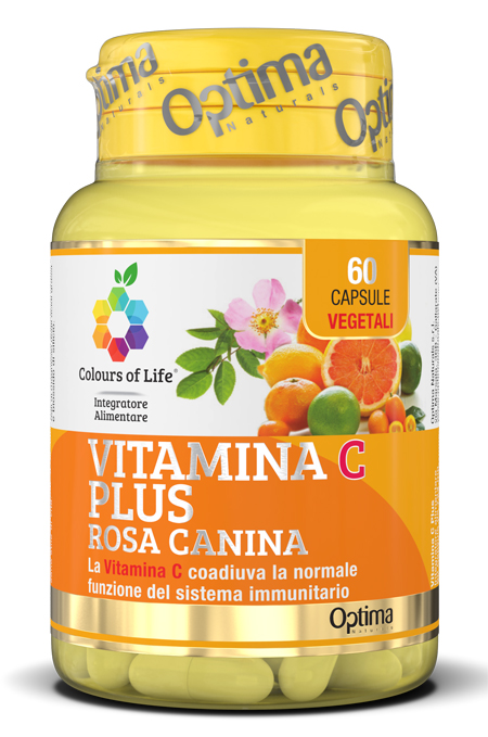 COLOURS OF LIFE VITAMINA C PLUS ROSA CANINA 60 CAPSULE VEGETALI 724 MG - doctorpill.it