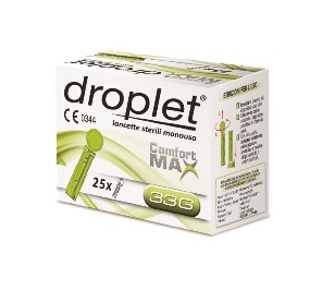 LANCETTE PUNGIDITO DROPLET COMFORT MAX GAUGE 33 25 PEZZI - doctorpill.it