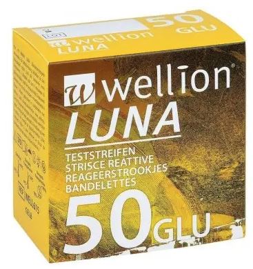 WELLION LUNA 50 STRIPS STRISCE PER MISURAZIONE GLICEMIA - doctorpill.it
