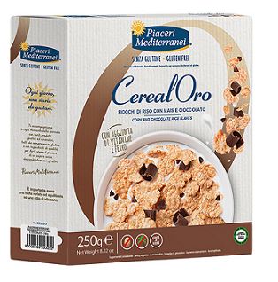 PIACERI MEDITERRANEI CEREALORO FIOCCHI RISO MAIS E CIOCCOLATO 250 G - doctorpill.it