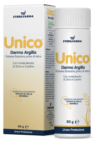 UNICO DERMO ARGILLA POLVERE SENZA TALCO 50 G - doctorpill.it