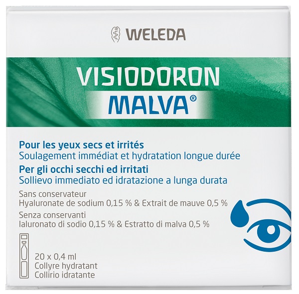 GOCCE OCULARI VISIODORON MALVA 20 MONODOSE DA 0,4 ML - doctorpill.it