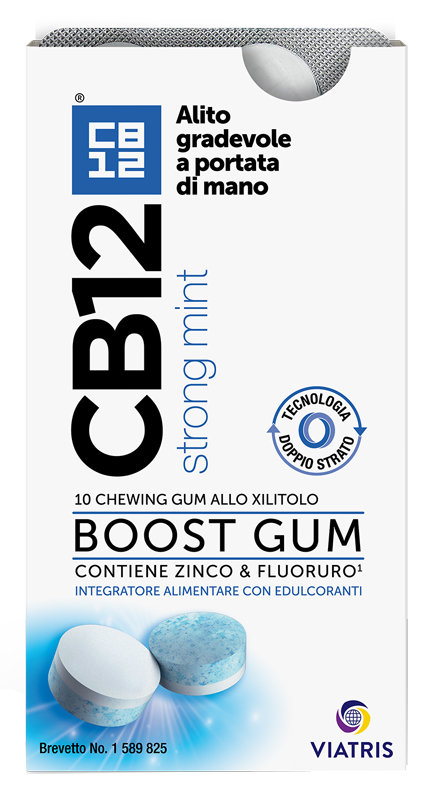 CB12 BOOST 10 CHEWING-GUM ZINCO E FLUORURO NEW FORMULATION - doctorpill.it