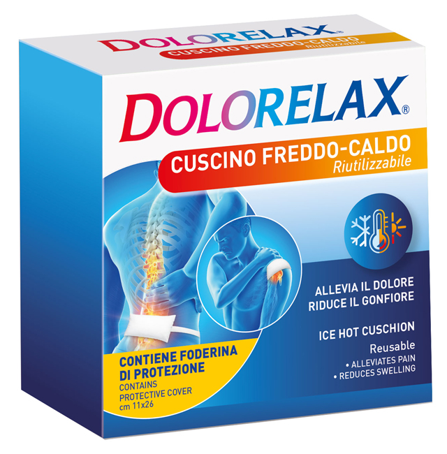 DOLORELAX ICE HOT CUSCINO RIUTILIZZABILE 11X26 CM 2 PEZZI - doctorpill.it