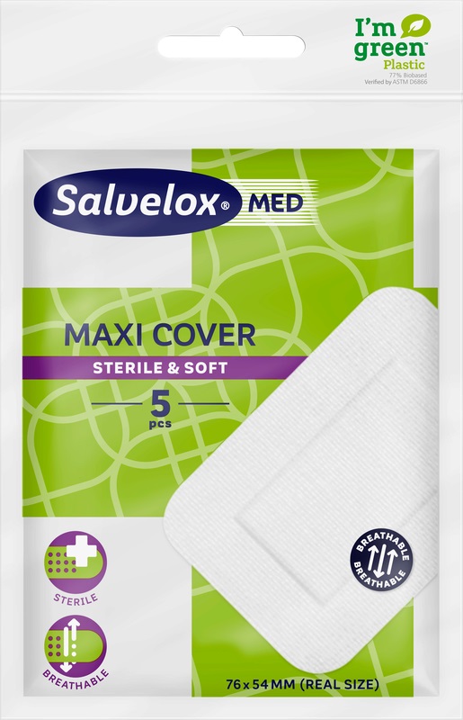 CEROTTO SALVELOX MED MAXI COVER 76X54MM 5 PEZZI - doctorpill.it