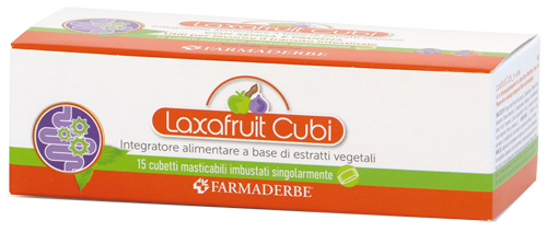LAXAFRUIT 15 CUBETTI MASTICABILI 150 G - doctorpill.it