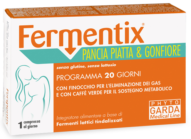 FERMENTIX PANCIA PIATTA E GONFIORE 20 COMPRESSE - doctorpill.it