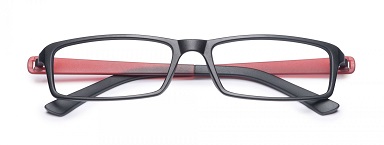 OCCHIALE DA LETTURA PREMONTATO TWINS SILVER LIGHT NERO/ROSSO +3,00 - doctorpill.it