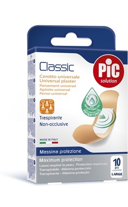 CEROTTO PIC CLASSIC 25X72 MM 10 ANTIBATTERICO 10 PEZZI - doctorpill.it