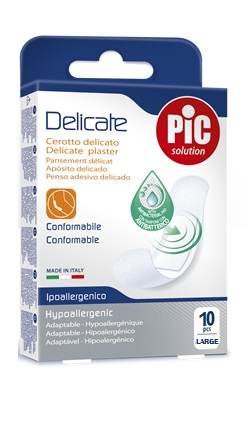 CEROTTO PIC DELICATE 25X72 MM ANTIBATTERICO 10 PEZZI - doctorpill.it