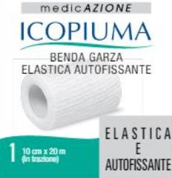 ICOPIUMA BENDA GARZA ELASTICA AUTOFISSANTE CM 10X20 MT - doctorpill.it