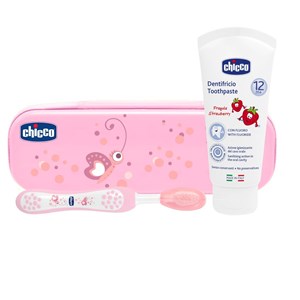 CHICCO SET DENTALE ROSA CON FLUORO - doctorpill.it