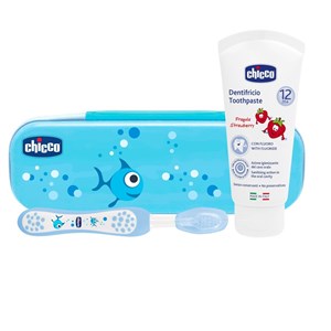 CHICCO SET DENTALE AZZURRO CON FLUORO - doctorpill.it