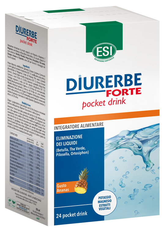 ESI DIURERBE FORTE POCKET DRINK ANANAS 24 X 20 ML - doctorpill.it