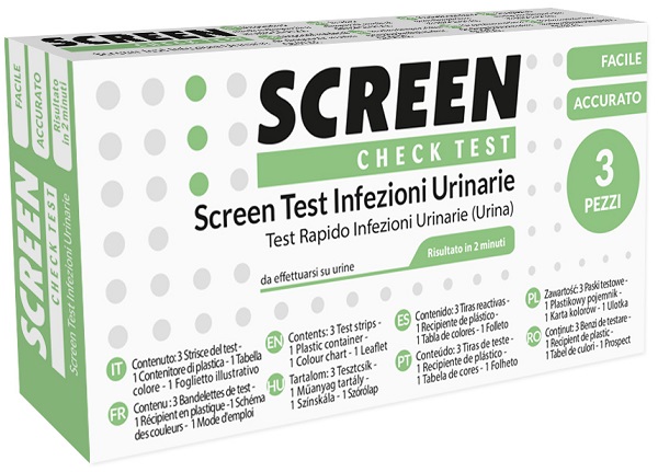SCREEN TEST LEUCOCITI SANGUE NITRITO E PROTEINA URINA SCREEN TEST INFEZIONI VIE URINARIE 3 PEZZI - doctorpill.it