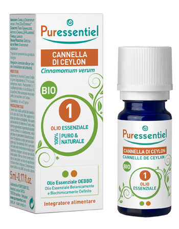 PURESSENTIEL CANNELLA OLIO ESSENZIALE BIO 5 ML - doctorpill.it