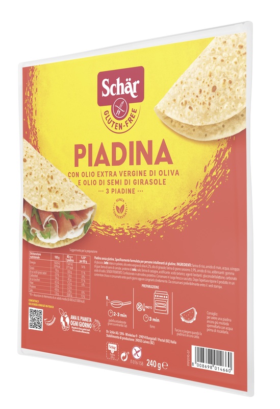 SCHAR PIADINA 3 PEZZI DA 80 G - doctorpill.it