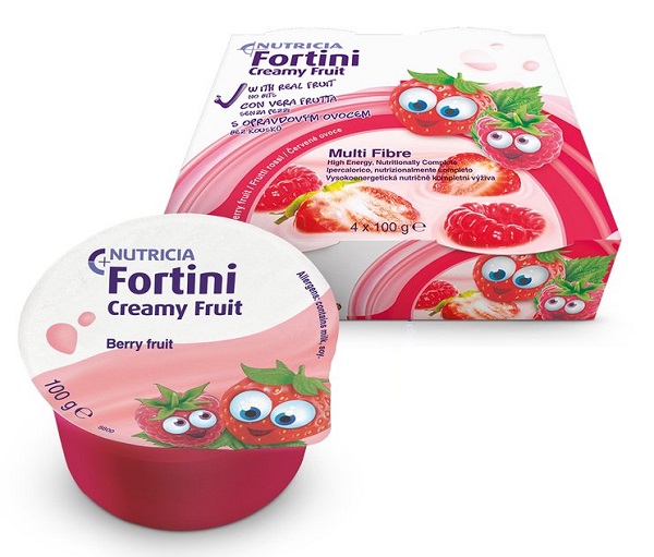 FORTINI CREAMY FRUIT MULTI FIBRE FRUTTI ROSSI 4X100 G - doctorpill.it