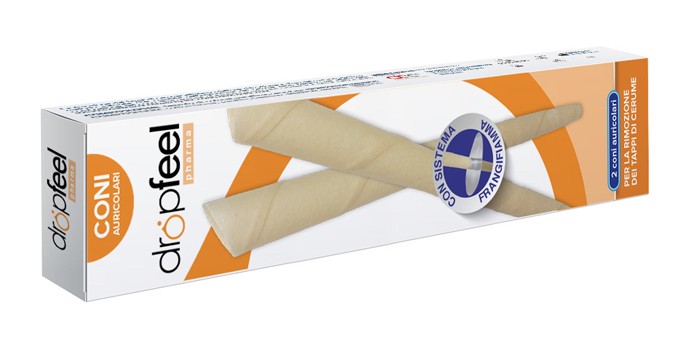 DROPFEEL PHARMA CONI AURICOLARI CON SISTEMA FRANGIFIAMMA 2 PEZZI - doctorpill.it