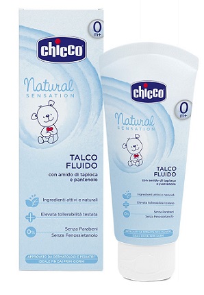 CHICCO TALCO FLUIDO NATURAL SENSATION 100 ML - doctorpill.it