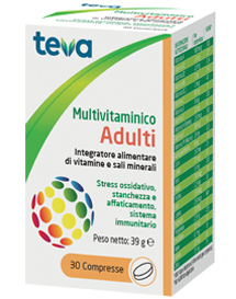MULTIVITAMINICO ADULTI TEVA 30 COMPRESSE 30 G - doctorpill.it