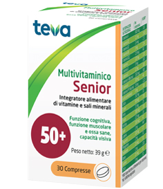 MULTIVITAMINICO SENIOR TEVA 30 COMPRESSE 39 G - doctorpill.it