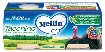 MELLIN OMOGENEIZZATO TACCHINO 2 X 80 G - doctorpill.it