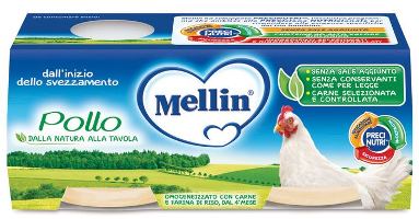 MELLIN OMOGENEIZZATO POLLO 2 X 80 G - doctorpill.it