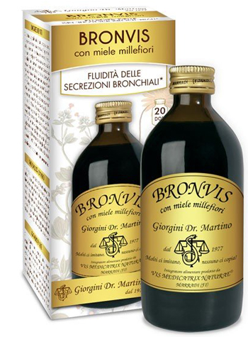 BRONVIS CON MIELE MILLEFIORI 200 ML - doctorpill.it