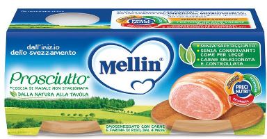 MELLIN OMOGENEIZZATO PROSCIUTTO 2 X 120 G - doctorpill.it