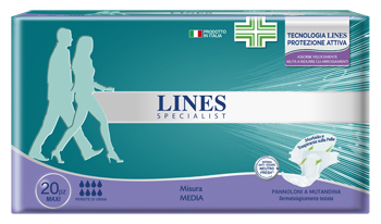 LINES SPECIALIS PANNOLONE A MUTANDINA MAXI MEDIA FARMA 20 PEZZI - doctorpill.it