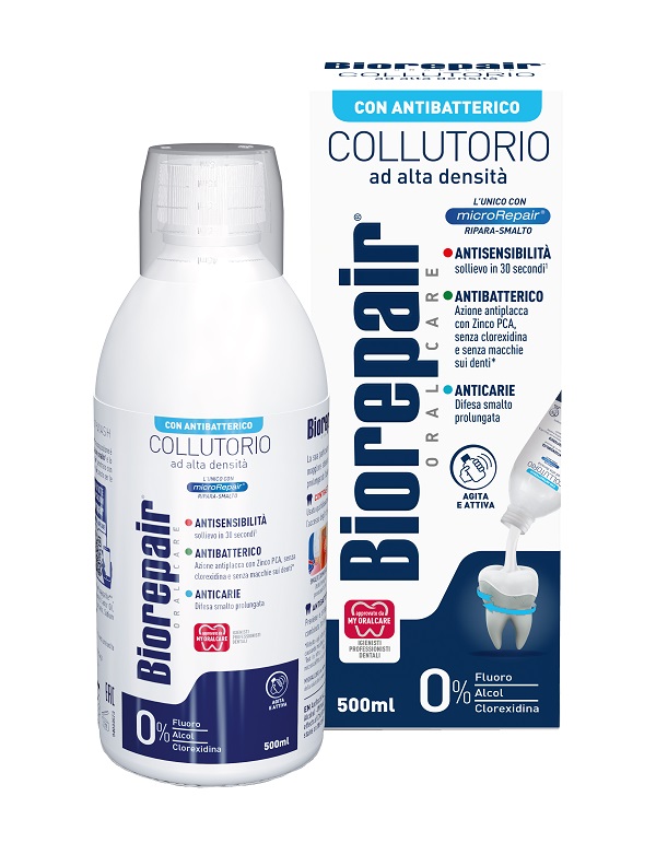 BIOREPAIR ORAL CARE COLLUTORIO ALTA INTENSITA' 3IN1 ANTISENSIBILITA', ANTIBATTERICO, ANTICARIE 500 ML - doctorpill.it