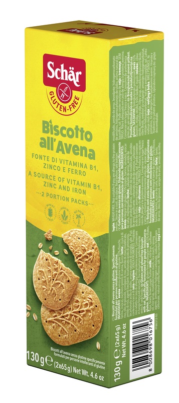 SCHAR BISCOTTI ALL'AVENA 2 BUSTE DA 65 G - doctorpill.it