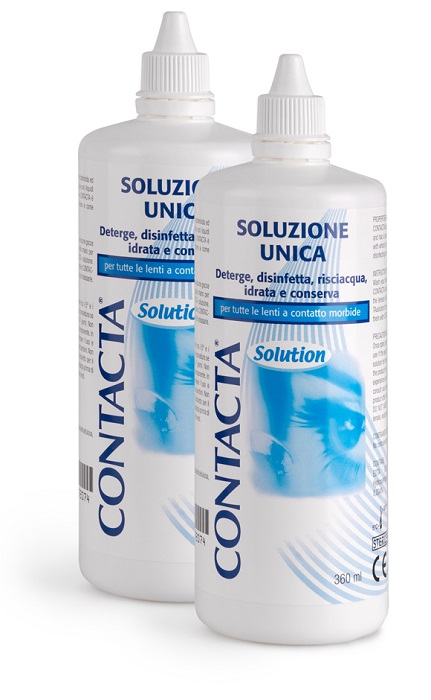 SOLUZIONE PER LENTI A CONTATTO CONTACTA 2 PEZZI 360 ML - doctorpill.it