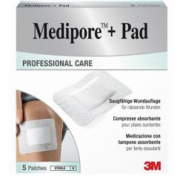 MEDICAZIONE MEDIPORE+PAD 10X20CM 5PEZZI - doctorpill.it