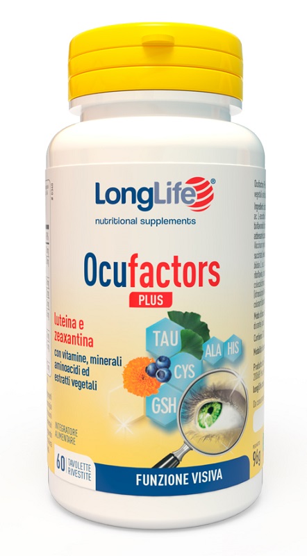 LONGLIFE OCUFACTORS PLUS 60 TAVOLETTE RIVESTITE - doctorpill.it