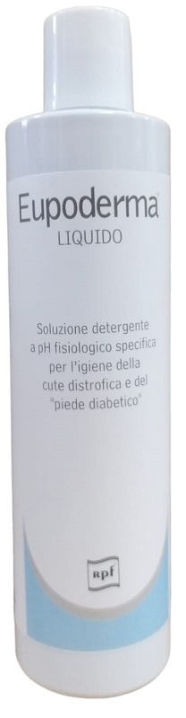 EUPODERMA LIQUIDO SOLUZIONE DETERGENTE PER PIEDE DIABETICO 300 ML - doctorpill.it