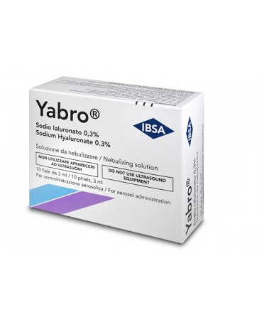 YABRO 10 FIALE 3ML ACIDO IALURONICO 0,3% SOLUZIONE PER NEBULIZZATORE - doctorpill.it