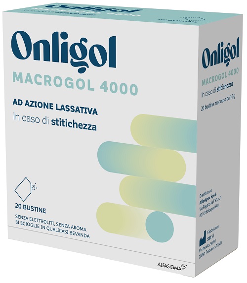 ONLIGOL MACROGOL 4000 20 BUSTINE 10 G SENZA ZUCCHERO - doctorpill.it